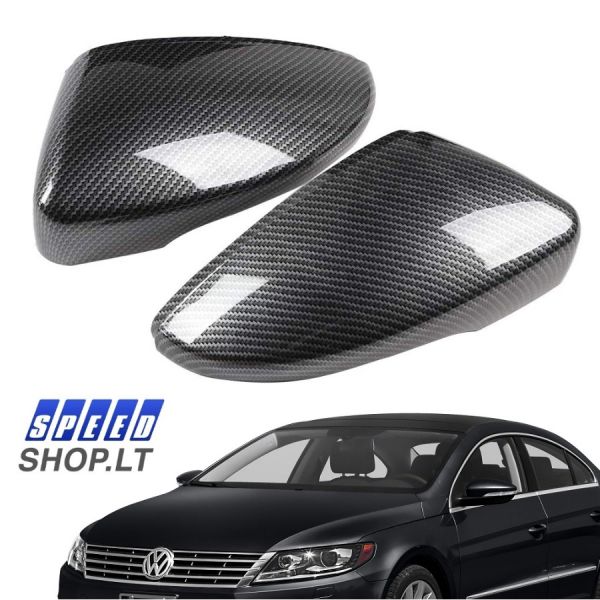 VW CC-EOS Carbon veidrodėlių gaubtai